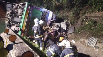 El autobús siniestrado en Taiwán