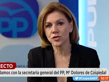María Dolores de Cospedal en Espejo Público María Dolores de Cospedal en Espejo Público