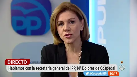 María Dolores de Cospedal en Espejo Público María Dolores de Cospedal en Espejo Público