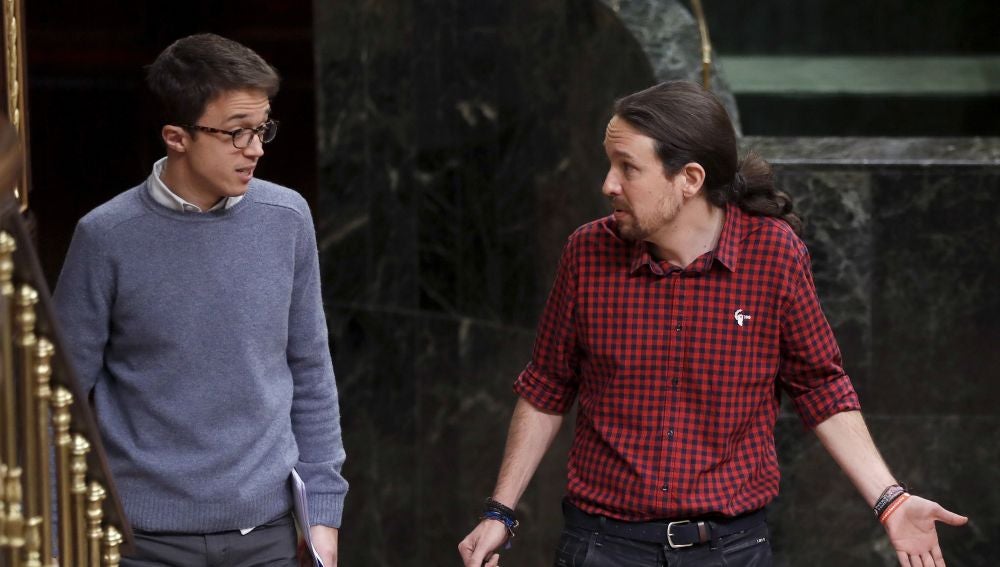 Errejón e Iglesias en el Congreso tras Vistalegre II