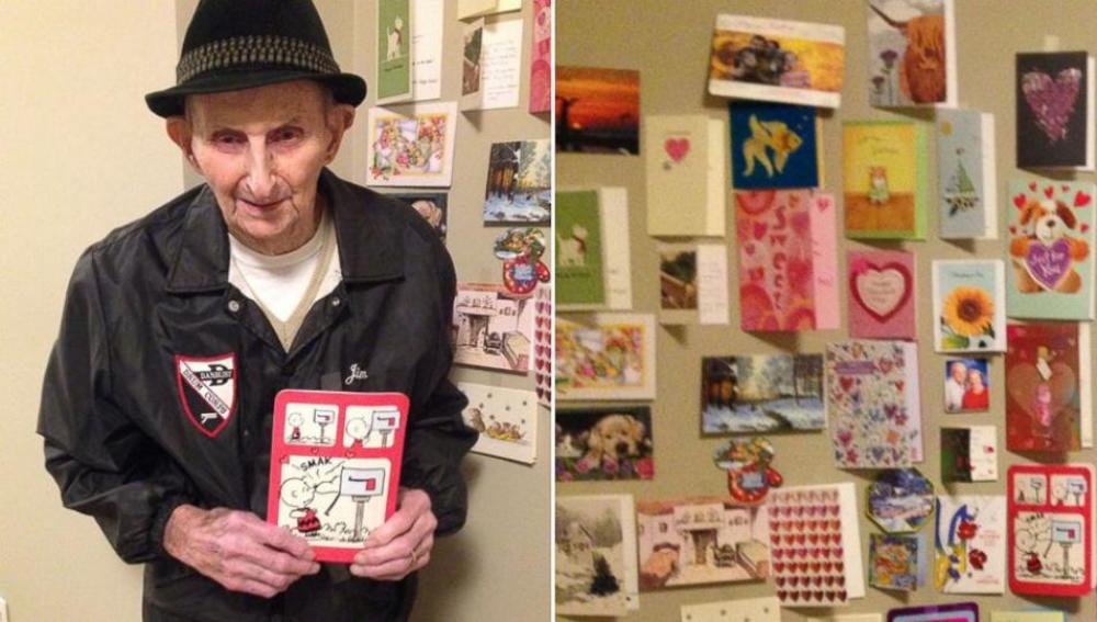 Anciano recibe tiernas cartas de San Valentín