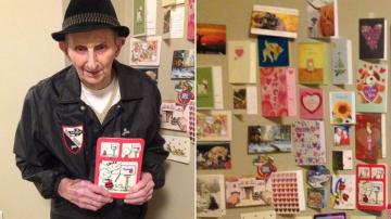 Anciano recibe tiernas cartas de San Valentín