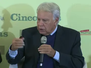 Frame 11.755838 de: Felipe González: mienten quienes dicen que las pensiones están garantizadas Frame 11.755838 de: Felipe González: mienten quienes dicen que las pensiones están garantizadas