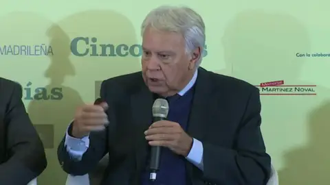 Frame 11.755838 de: Felipe González: mienten quienes dicen que las pensiones están garantizadas Frame 11.755838 de: Felipe González: mienten quienes dicen que las pensiones están garantizadas