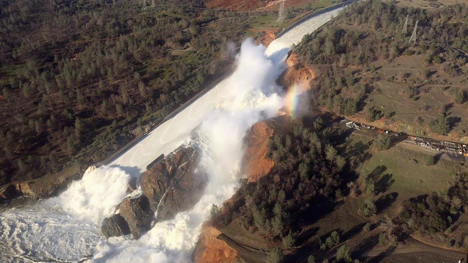 La presa Oroville, en California La presa Oroville, en California