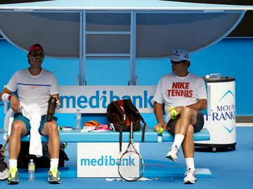 Toni Nadal, junto a Rafa Nadal Toni Nadal, junto a Rafa Nadal