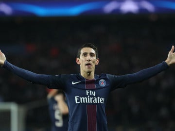 Di María celebrando su gol