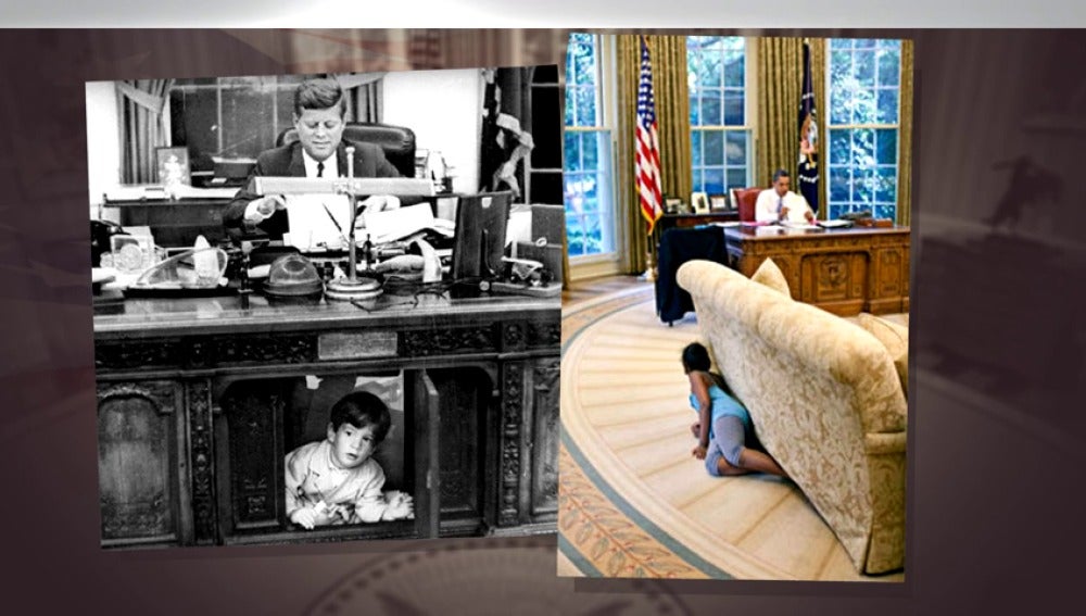 Frame 13.591017 de: Ivanka Trump rompe una norma no escrita al fotografiarse en el sillón del presidente en el despacho oval 