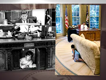 Frame 13.591017 de: Ivanka Trump rompe una norma no escrita al fotografiarse en el sillón del presidente en el despacho oval Frame 13.591017 de: Ivanka Trump rompe una norma no escrita al fotografiarse en el sillón del presidente en el despacho oval