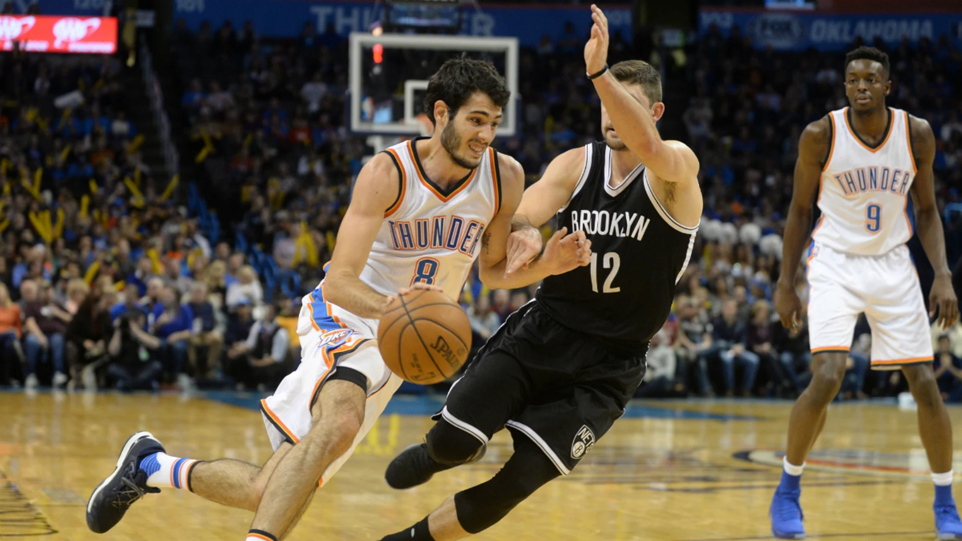 Abrines, en una acción con Oklahoma Abrines, en una acción con Oklahoma