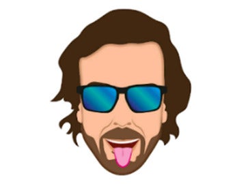 Fernando Alonso hecho emoji