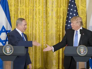 Benjamin Netanyahu y Donald Trump Benjamin Netanyahu y Donald Trump