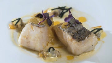 Caldeirada de merluza y kakis