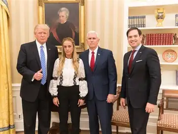 Donald Trump y Lilian Tintori Donald Trump y Lilian Tintori