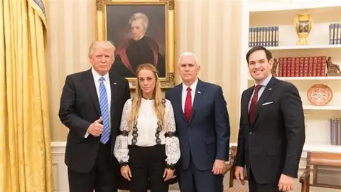 Donald Trump y Lilian Tintori Donald Trump y Lilian Tintori