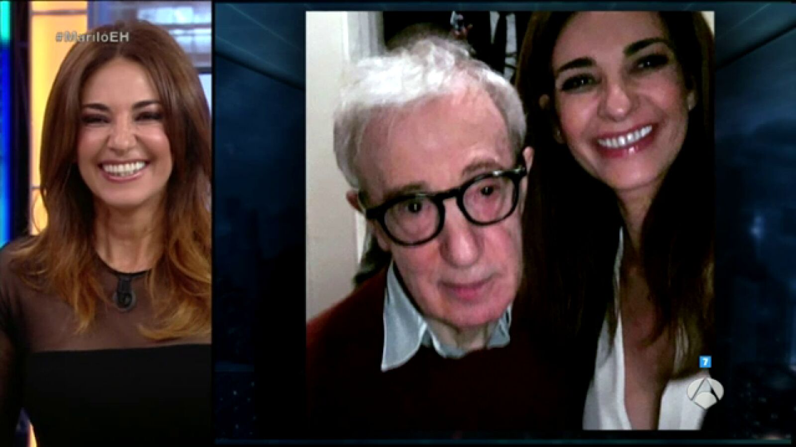 Mariló Montero obligó a Woody Allen a hacerse un selfie
