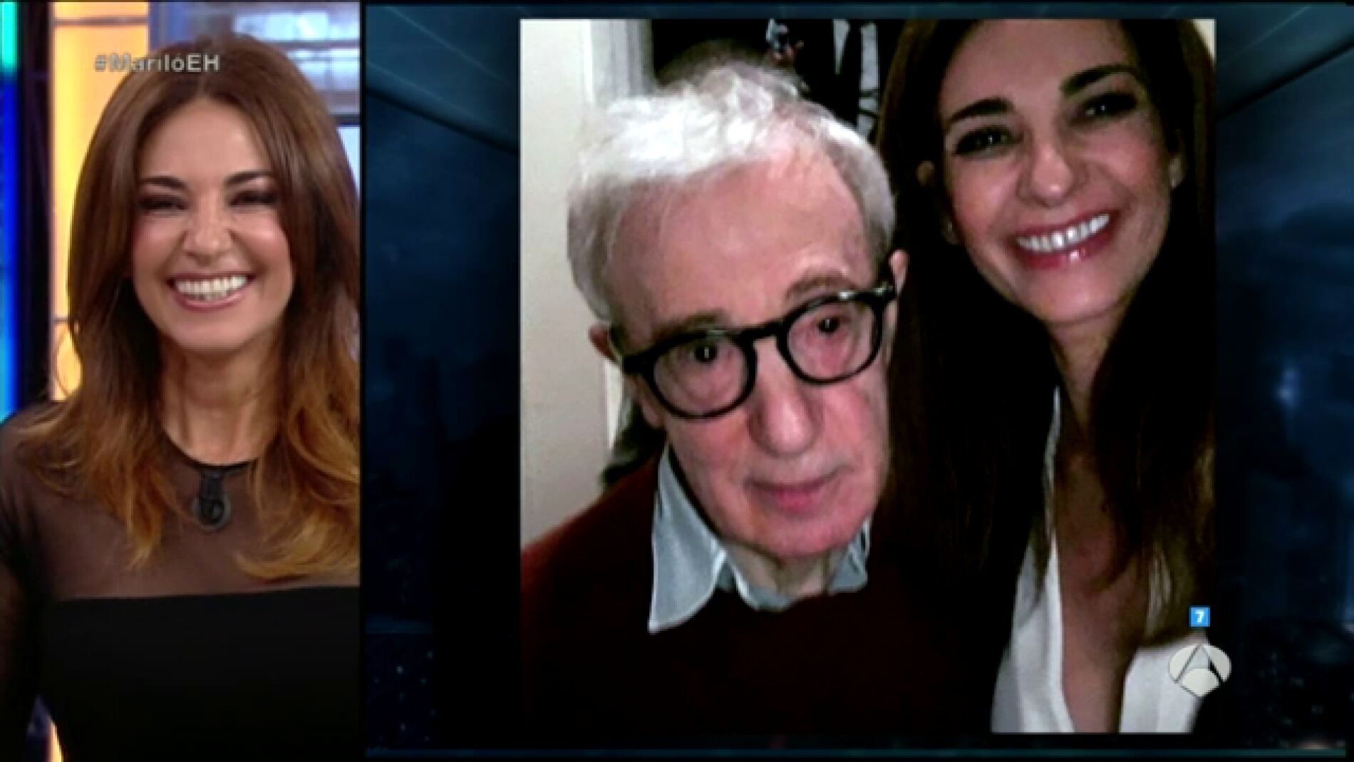 Frame 16.207476 de: Maril&Atilde;&sup3; montero oblig&Atilde;&sup3; a Woody Allen a hacerse un selfie