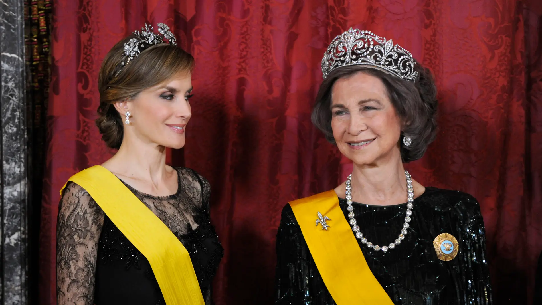 La reina Sofía y la reina Letizia