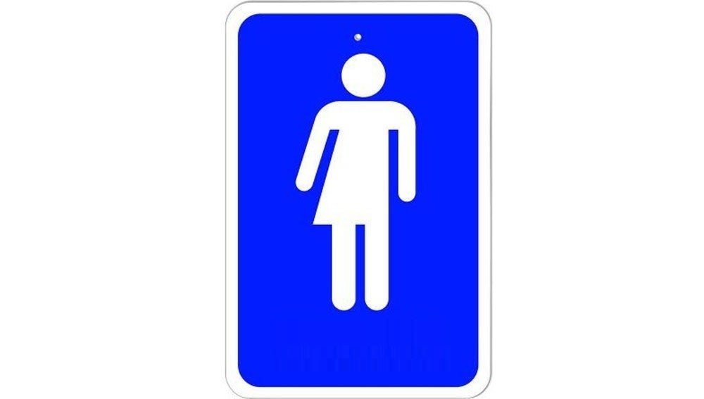 Cartel indicativo de baños sin género