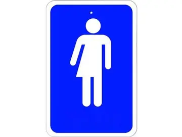 Cartel indicativo de baños sin género Cartel indicativo de baños sin género