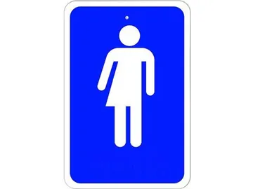 Cartel indicativo de baños sin género Cartel indicativo de baños sin género