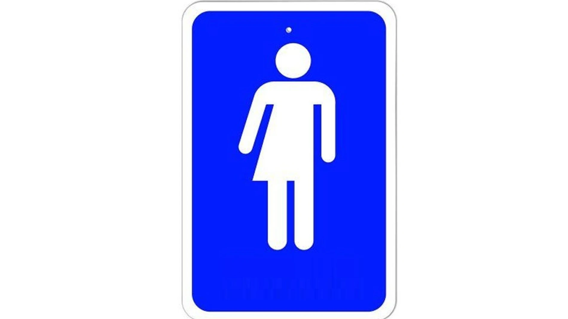 Cartel indicativo de baños sin género Cartel indicativo de baños sin género