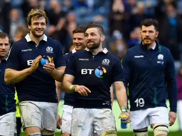 Escocia celebra una victoria Escocia celebra una victoria