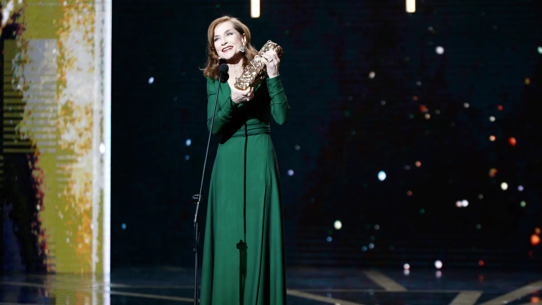 Isabelle Huppert en los Premios César 2017