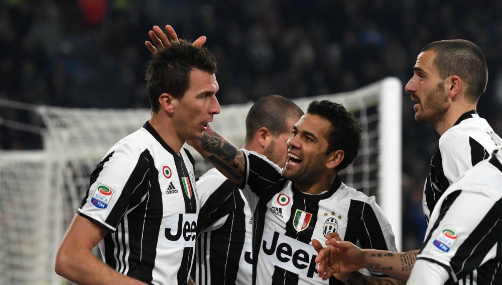 La Juventus celebra un gol