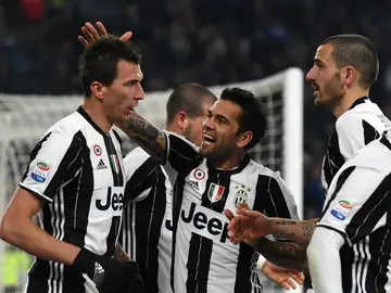 La Juventus celebra un gol La Juventus celebra un gol