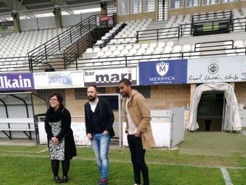 Thaylor Lubanzadio, jugador del Real Unión de Irun