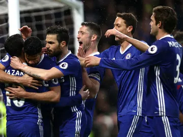 El Chelsea celebra un gol El Chelsea celebra un gol