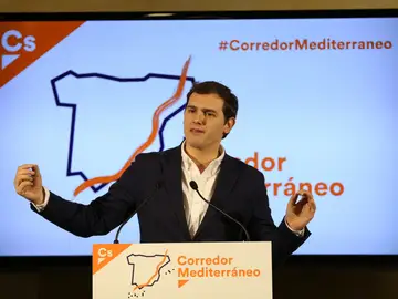 Rivera en un acto de Ciudadanos en Barcelona Rivera en un acto de Ciudadanos en Barcelona