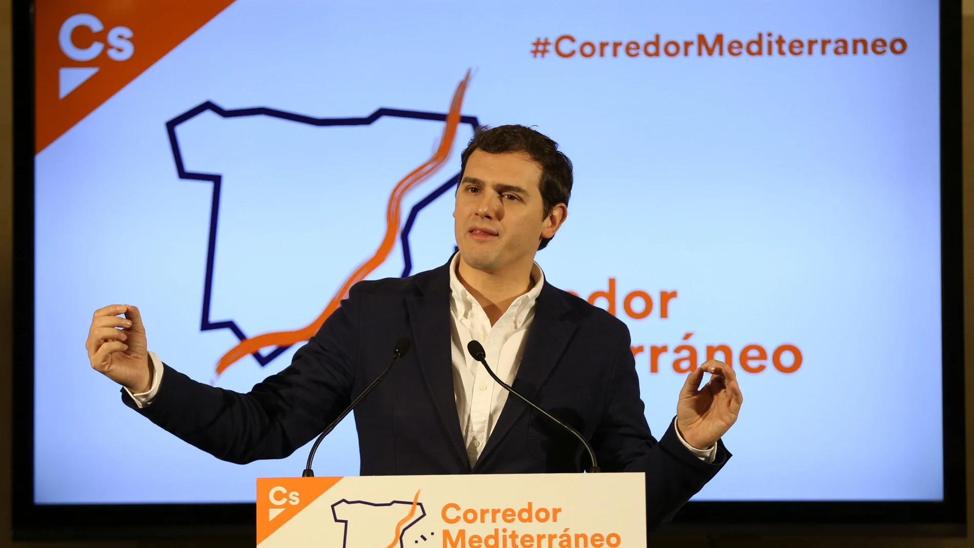 Rivera en un acto de Ciudadanos en Barcelona Rivera en un acto de Ciudadanos en Barcelona