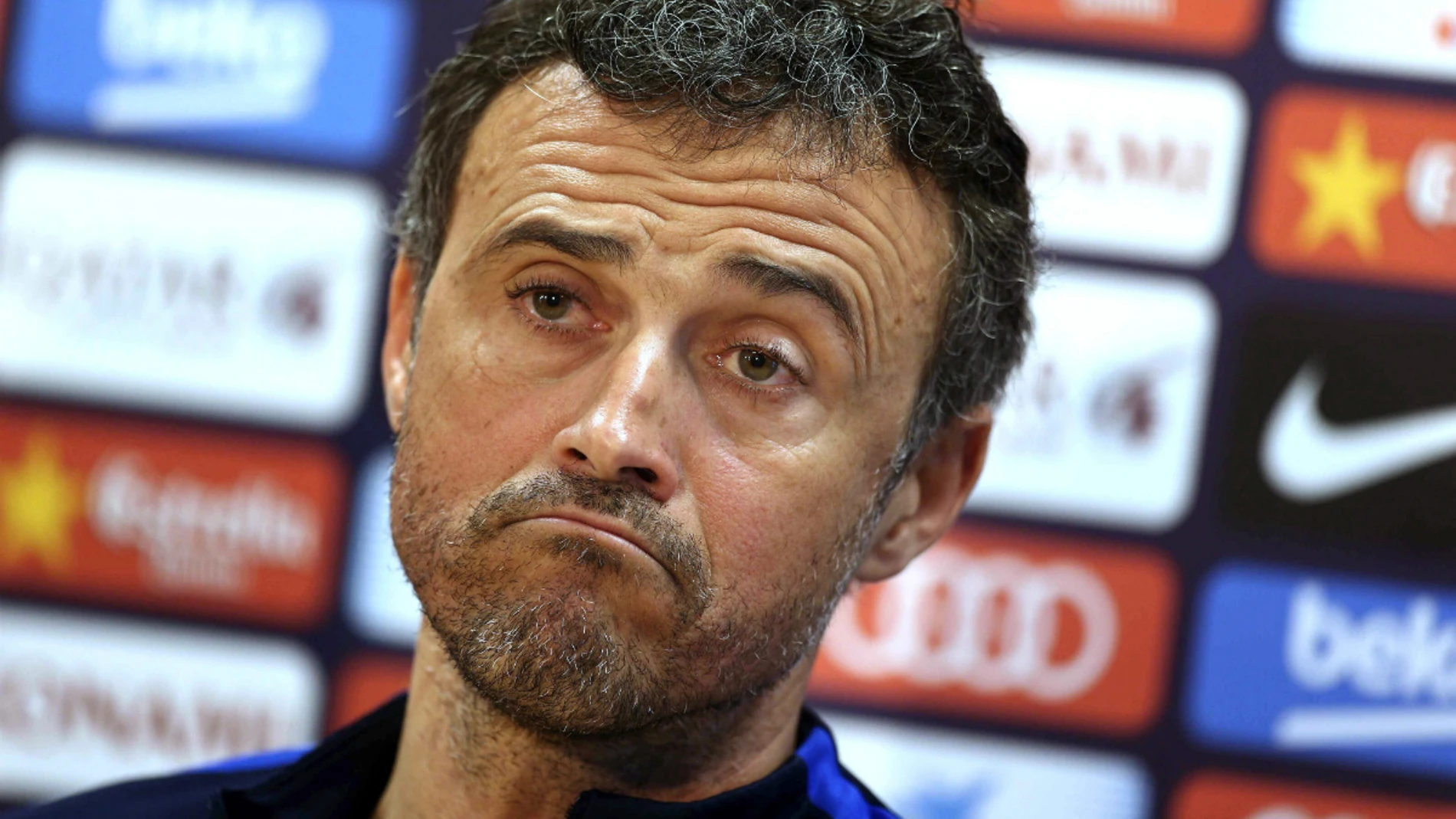 Luis Enrique, en sala de prensa Luis Enrique, en sala de prensa