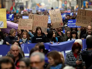 Marcha acogida refugiados Marcha acogida refugiados