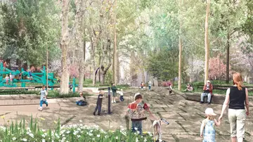 La nueva Plaza España contempla más tráfico peatonal La nueva Plaza España contempla más tráfico peatonal