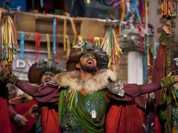 Comparsa 'Los Peregrinos', en Cádiz Comparsa 'Los Peregrinos', en Cádiz