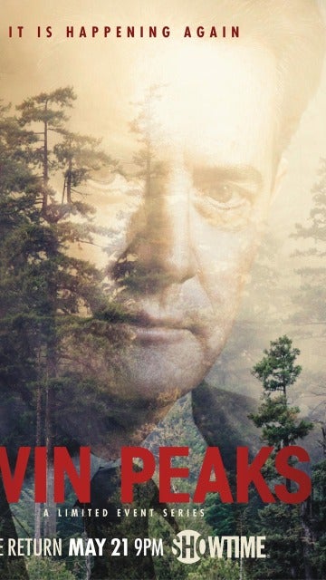 Póstar oficial de 'Twin Peaks' con el agente Cooper