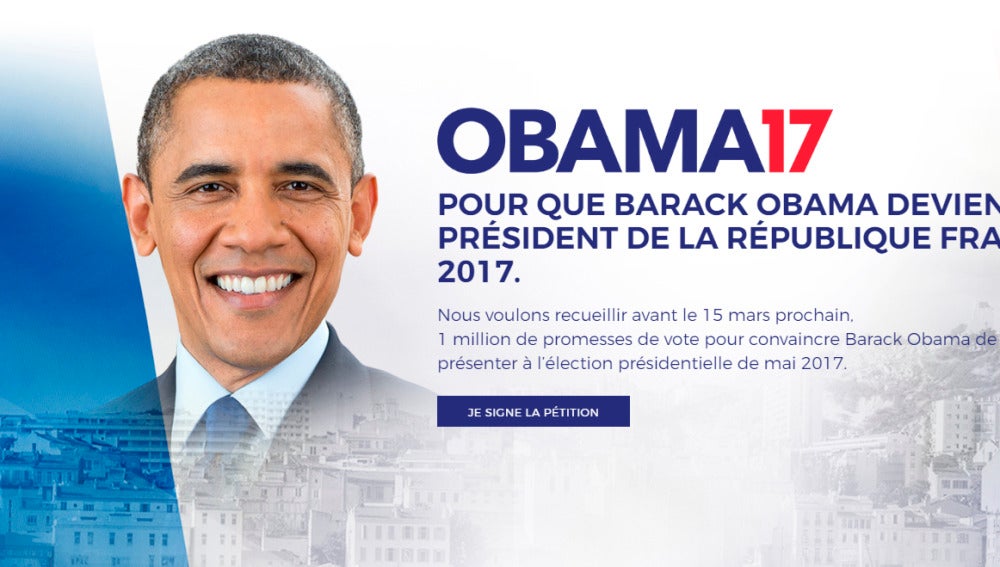 Piden la candidatura de Obama a las elecciones francesas