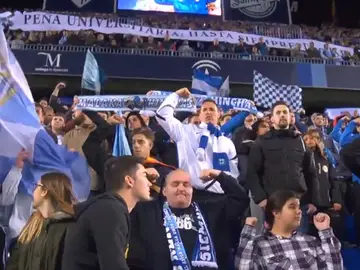 Los aficionados del Málaga rinden homenaje a Pablo Ráez Los aficionados del Málaga rinden homenaje a Pablo Ráez