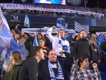 Los aficionados del Málaga rinden homenaje a Pablo Ráez Los aficionados del Málaga rinden homenaje a Pablo Ráez