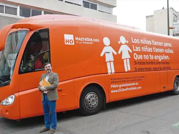 Autobús transfóbico de Hazte Oir Autobús transfóbico de Hazte Oir