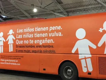 El autobús transfóbico de Hazte Oír El autobús transfóbico de Hazte Oír
