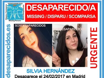 Silvia H., desaparecida en Madrid Silvia H., desaparecida en Madrid