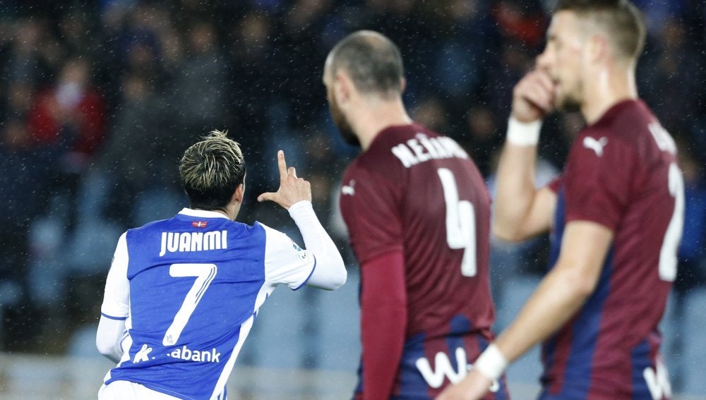Juanmi dedica su gol a Pablo Ráez
