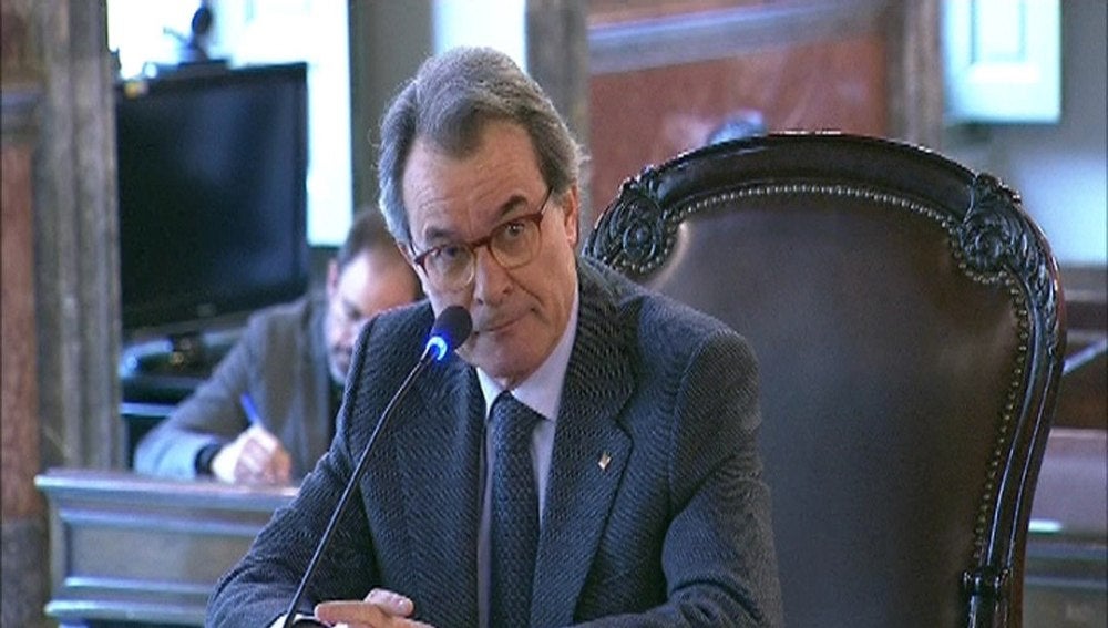 Artur Mas durante su declaración