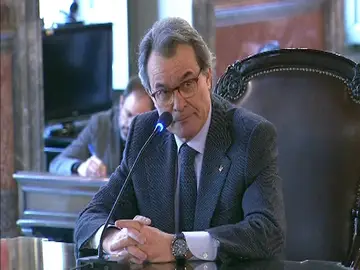 Artur Mas durante su declaración Artur Mas durante su declaración