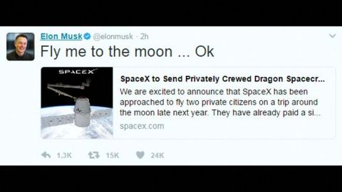 Frame 2.098961 de: SpaceX anuncia que har&aacute; el primer viaje espacial con dos turistas a finales de 2018