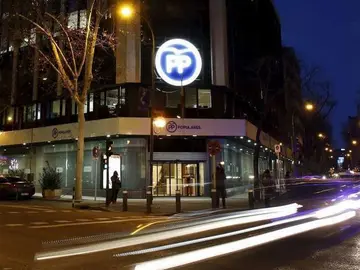 Sede nacional del PP en Génova Sede nacional del PP en Génova